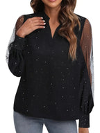 Elegante Bluse mit fallendem Ausschnitt
