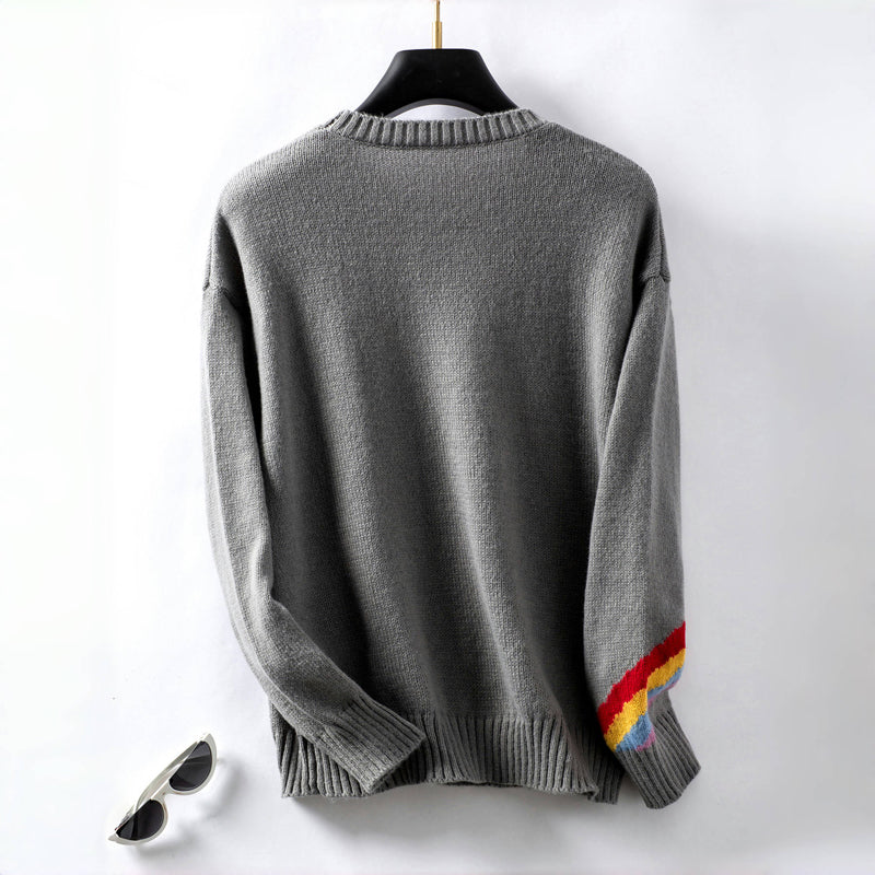 R&B | Regenbogen Strickpullover
