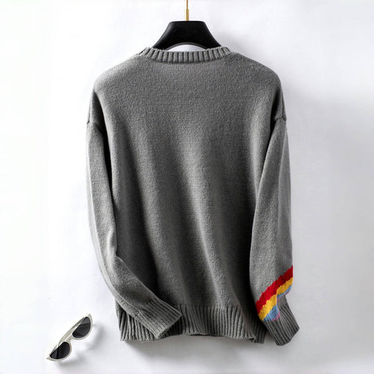 R&B | Regenbogen Strickpullover