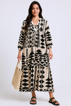R&B | Bedrucktes Hemdkleid