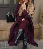 R&B | trenchcoat - eleganter langer roter Damenmantel