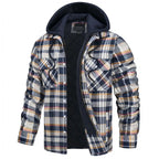 R&B | Herren Karierte Langarm Freizeitjacke