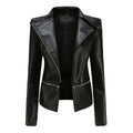 R&B | Damen Slim Fit PU-Leder Motorradjacke