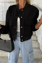 R&B | Bomberjacke mit Taschen Polyester-mischung Klassisch und Zeitlos