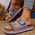 Strass-Glitzer-Sandalen für Frauen