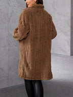 R&B | Elegante Damen Brauner Pelzmantel