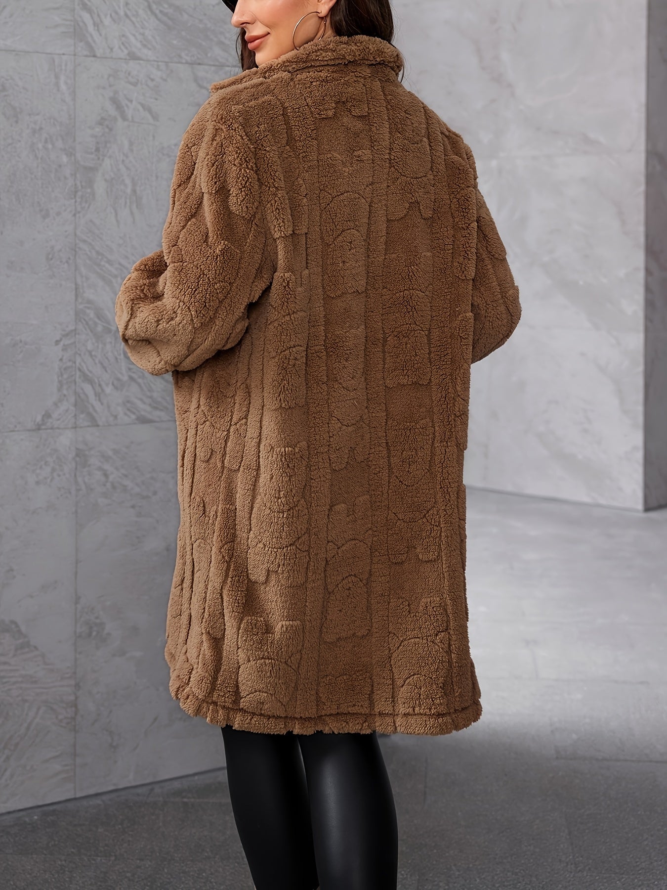 R&B | Elegante Damen Brauner Pelzmantel