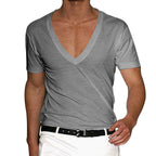 R&B | Slim Fit T-Shirt mit V-Ausschnitt