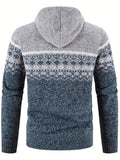 R&B | Gemusterter Hoodie Baumwolle und Polyester Warm und Stilvoll