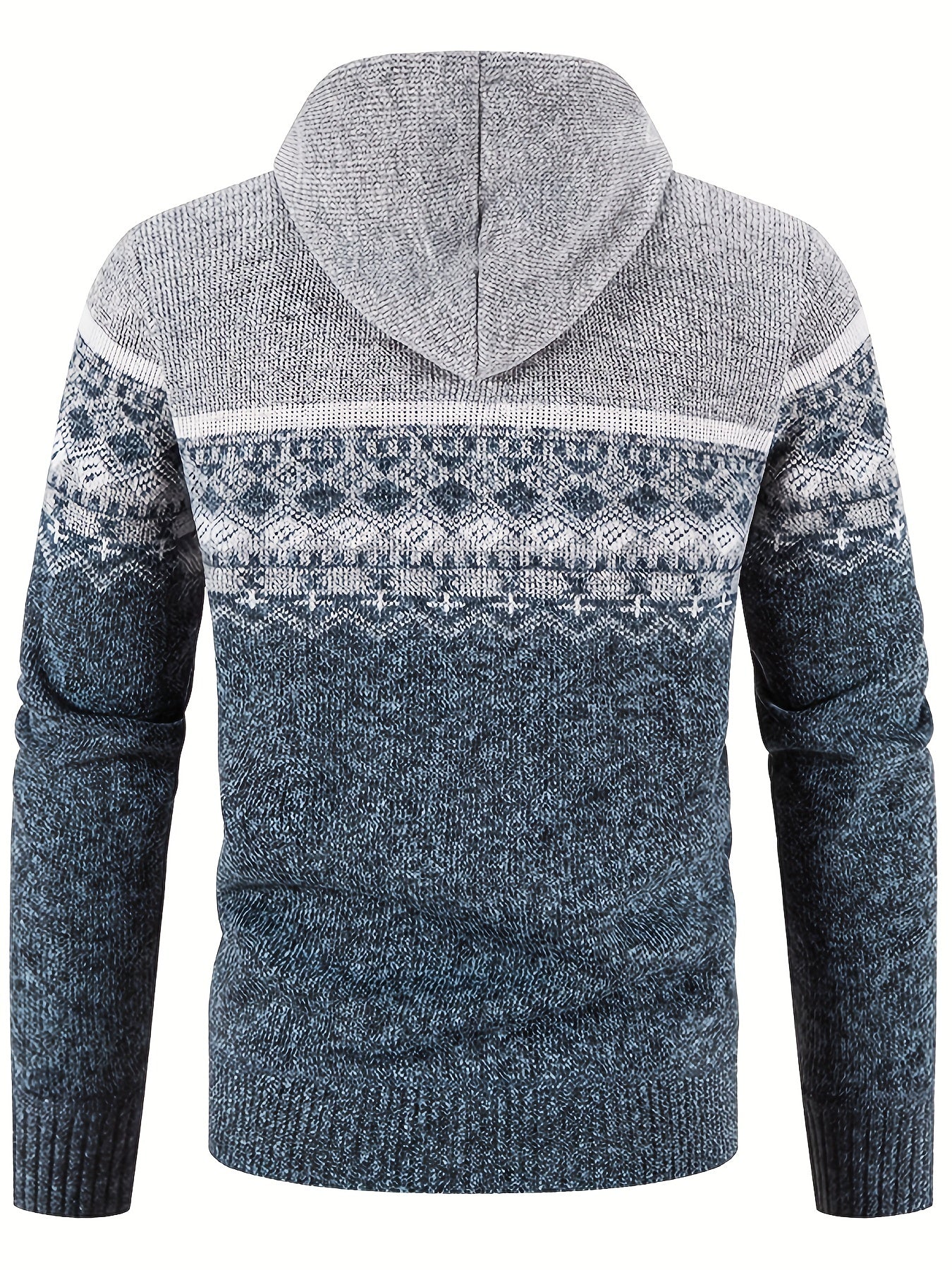 R&B | Gemusterter Hoodie Baumwolle und Polyester Warm und Stilvoll