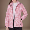 R&B | Outdoor-Sportjacke für Frauen, Winddicht, Camouflage-Druck
