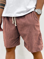 R&B | Herren Casual Kordelzug Cord Shorts