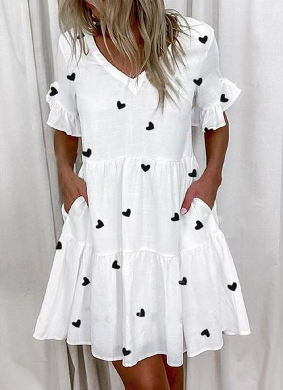 R&B | Pendelkleid mit V-Ausschnitt
