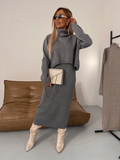 R&B | Jersey Set Midikleid mit Rollkragen