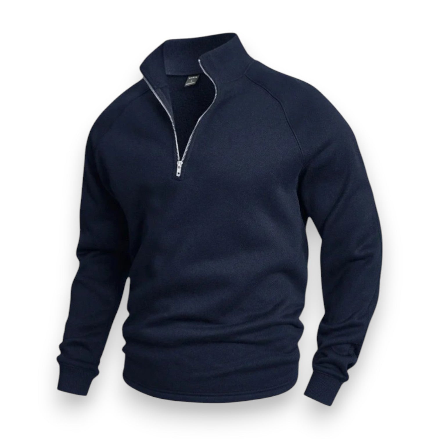R&B | Hochkragen Strickpullover Halb Reißverschluss Komfort und Stil