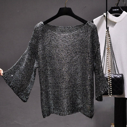 R&B | Elegante Paillettenpullover