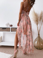 Wunderschönes Schweigendes Chiffon Kleid