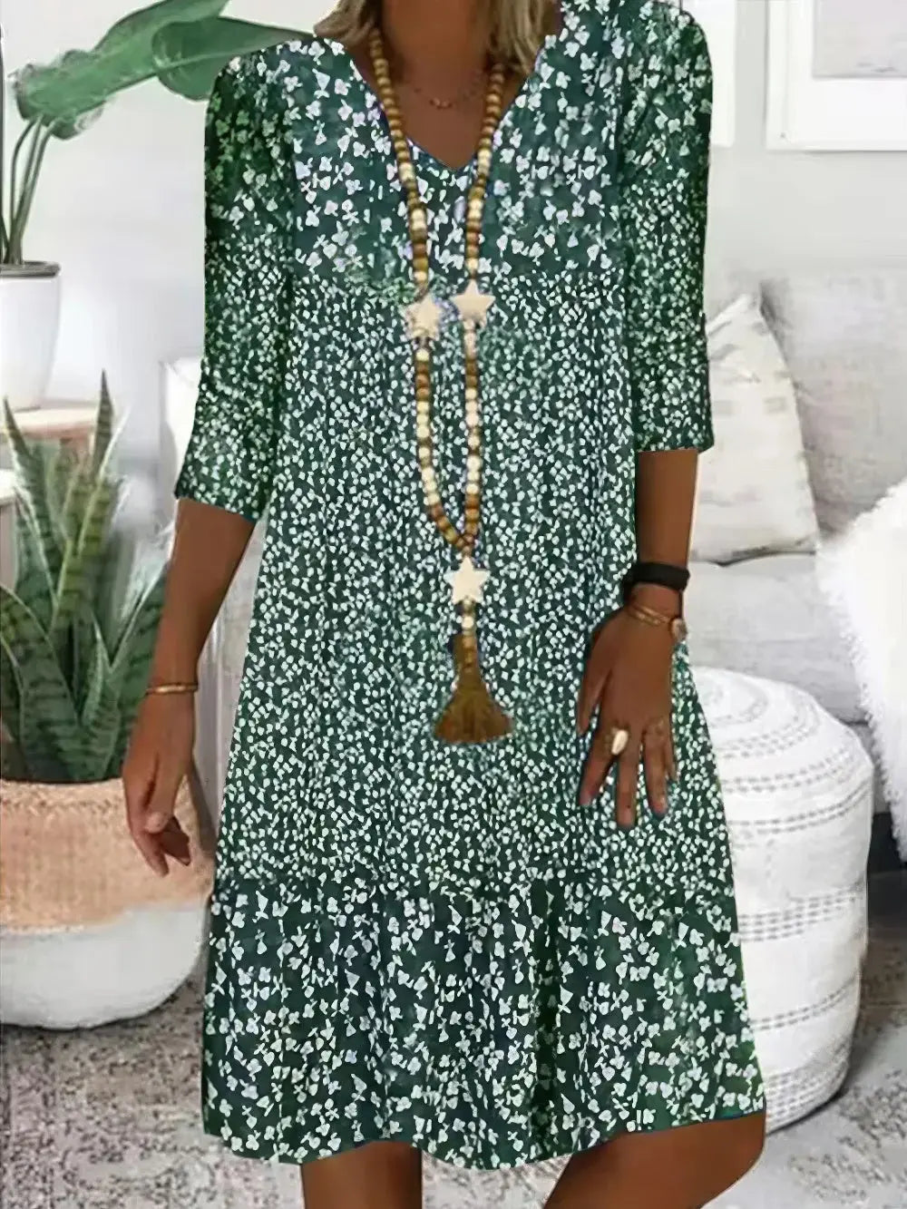 R&B | Damen Sommerkleid mit Blumenmuster