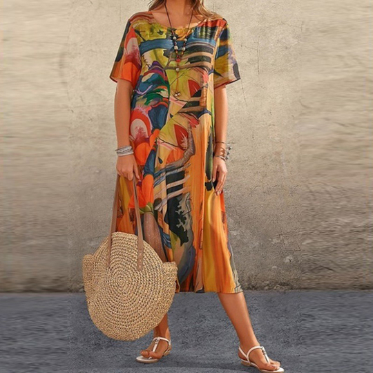 R&B | Lässiges Plus-Size Bindekleid