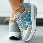 Blumenmuster Plattform Sneaker R&B