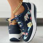 Blumenmuster Plattform Sneaker R&B