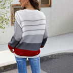 R&B | Strickpullover mit Knopfdetails Acryl Komfortabel, Stilvoll