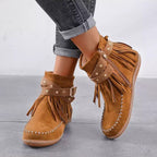 R&B | Weinlese Stiefel mit Fransen