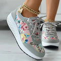 Blumenmuster Plattform Sneaker R&B