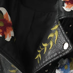 R&B | Lederjacke mit Stickerei