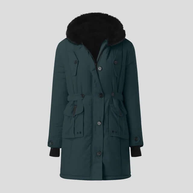 R&B | Damen Winter Parka mit luxuriösem Kunstfellkragen