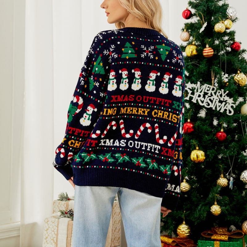 R&B | Weihnachtlicher Strickpullover Mit Kuscheligem Stoff