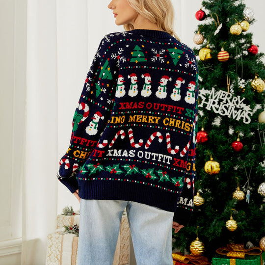 R&B | Weihnachtlicher Strickpullover Mit Kuscheligem Stoff