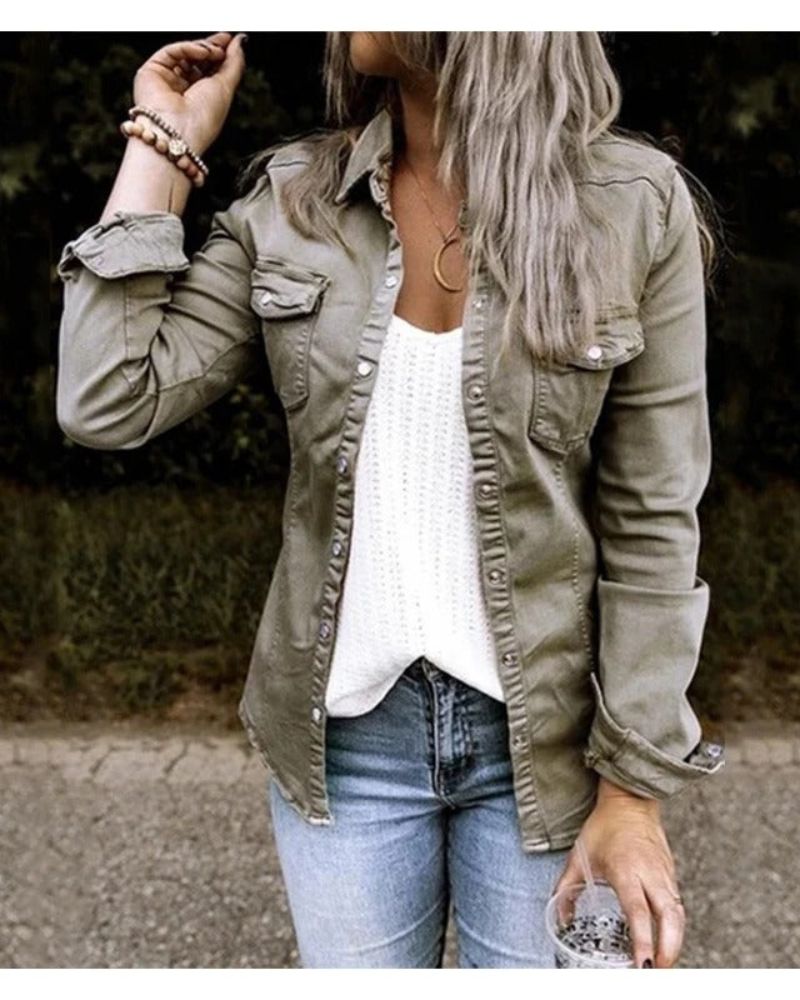R&B | Klassische Jeans Jacke Damen