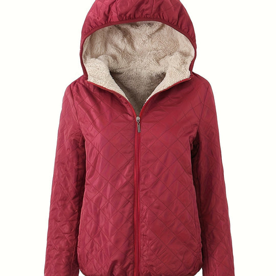 R&B | Steppjacke mit Kapuze und Reißverschluss