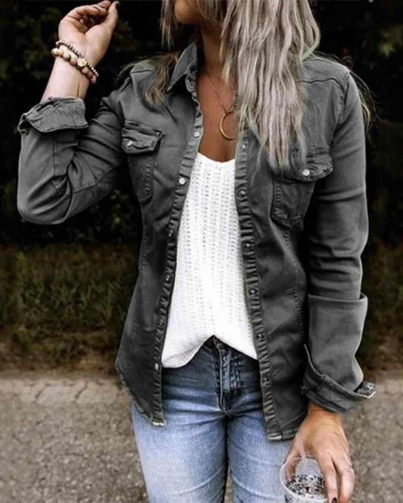 R&B | Klassische Jeans Jacke Damen