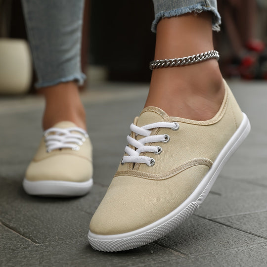 R&B | Bequeme Niedrige Canvas Schnürschuhe