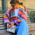 R&B | Rainbow Soft Cardigan Strick