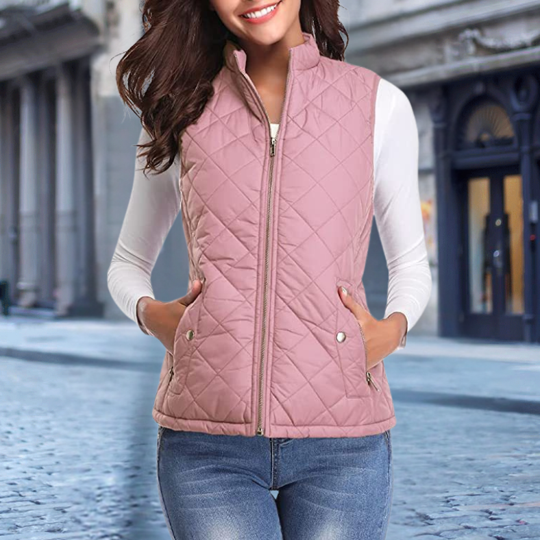 R&B | Elegante Steppjacke mit Zipper für Damen