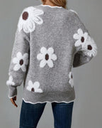 R&B | Strickpullover mit Blumen