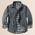 R&B | Vintage Flanell-Karierter Herrenmantel