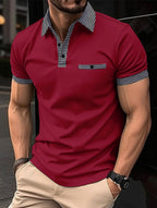 R&B | Farblich passendes POLO-Shirt mit Knöpfen