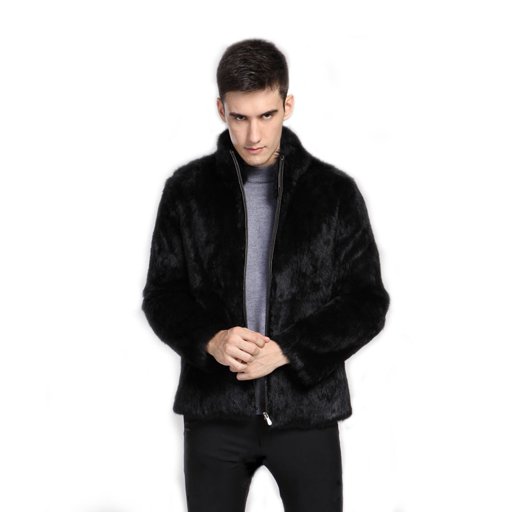 Herren Kunstpelzjacke R&B