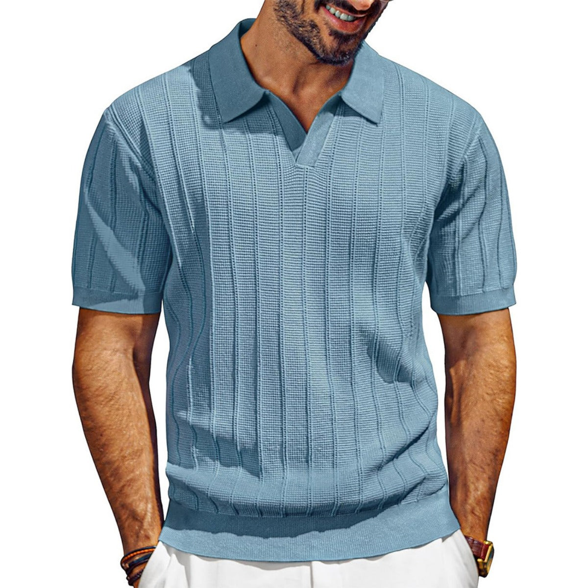 R&B | Mesh-Loch hohler Strickpullover
