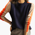 R&B | Pullover mit Farbblock-Design und Modernem Schnitt - Perfekt für Büro und Freizeit