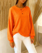 R&B | Lässig Langarm Sweatshirt In Uni