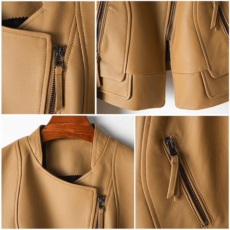 R&B | Damen Stilvolle Lederjacke