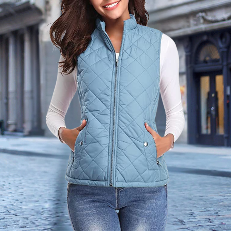 R&B | Elegante Steppjacke mit Zipper für Damen