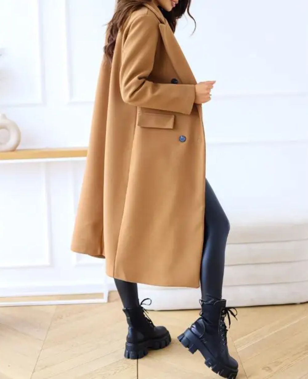 R&B | Lange Elegante Taillierte Trenchcoat Für Damen | Perfekt Für Herbst Und Winter