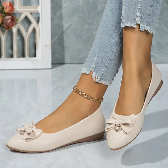 R&B | Damen Schicke Schleifen Puppe Schuhe Elegant