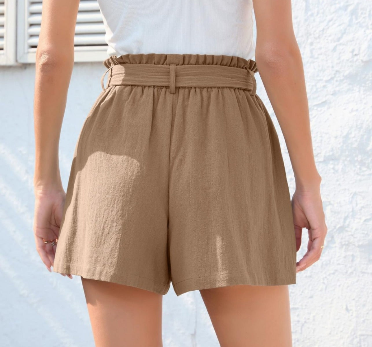 R&B | Shorts mit Rüschenrand und Schleife